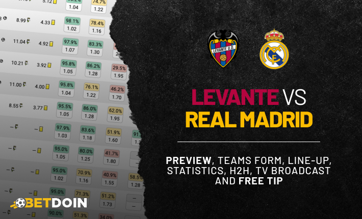 Levante vs Real Madrid: Preview, Free Tip & Prediction