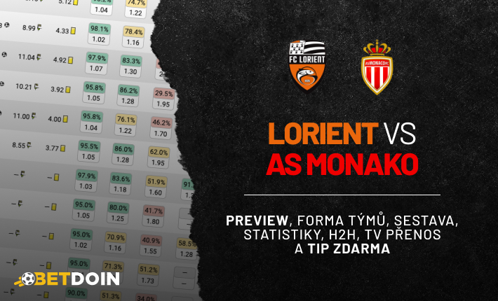 Lorient vs Monaco: Preview, tip zdarma a statistiky