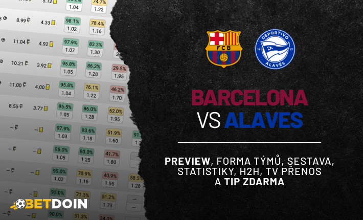 Barcelona vs Alaves: Preview, tip zdarma a statistiky