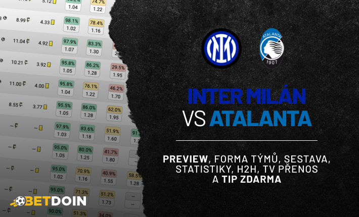 Inter vs Atalanta: Preview, tip zdarma a statistiky