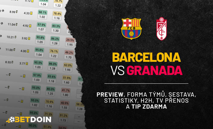 Barcelona vs Granada: Preview, tip zdarma a statistiky