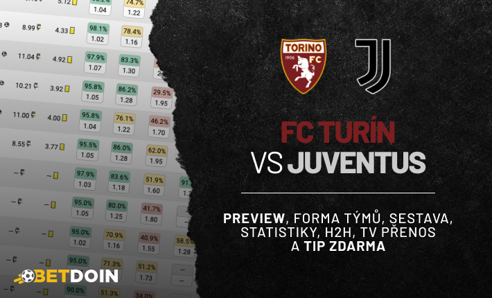 Turín FC vs Juventus: Preview, tip zdarma a statistiky