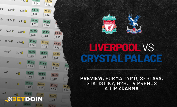 Liverpool vs Crystal Palace: Preview, tip zdarma a statistiky