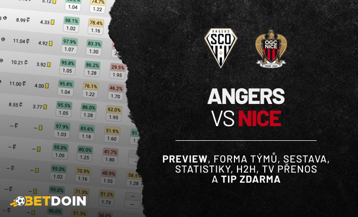 Angers vs Nice: Preview, tip zdarma a statistiky