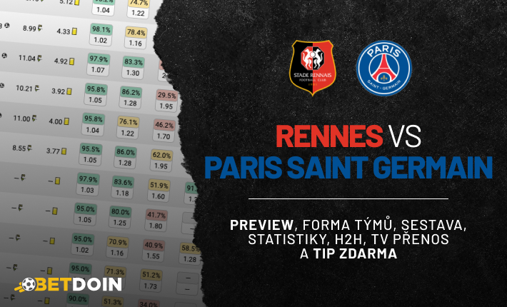 Rennes vs PSG: Preview, tip zdarma a statistiky