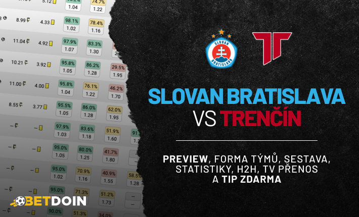 Slovan Bratislava vs Trenčín: Preview, tip zdarma a statistiky