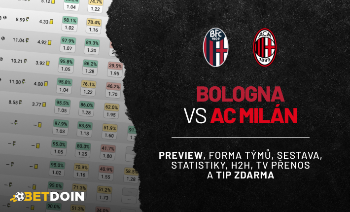 Bologna vs Ac Milan: Preview, tip zdarma a statistiky