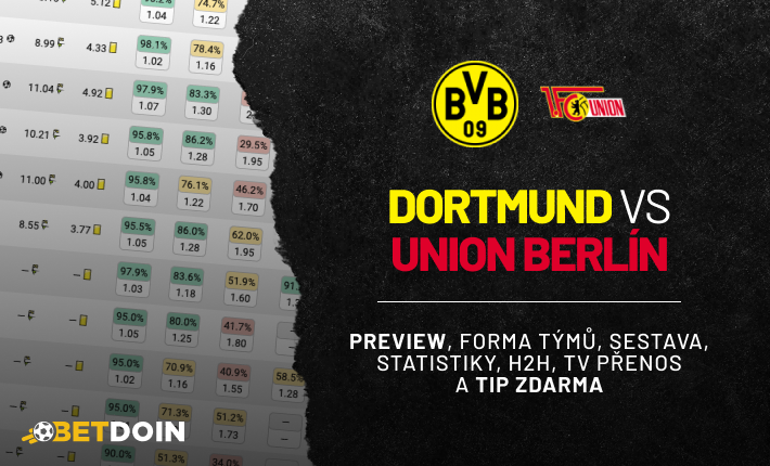 Dortmund vs Union Berlin: Preview, tip zdarma a statistiky