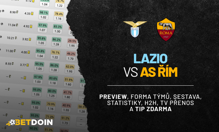 Lazio vs As Řím: Preview, tip zdarma a statistiky