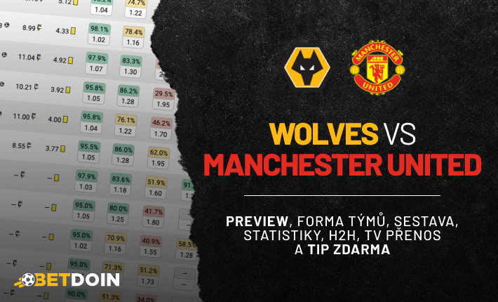 Wolves vs Manchester United: Preview, tip zdarma a statistiky