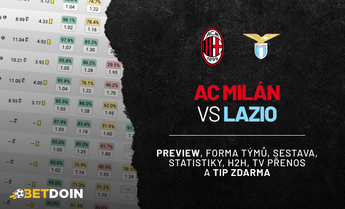 Ac Milan vs Lazio: Preview, tip zdarma a statistiky