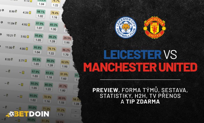 Leicester vs Manchester United: Preview, tip zdarma a statistiky