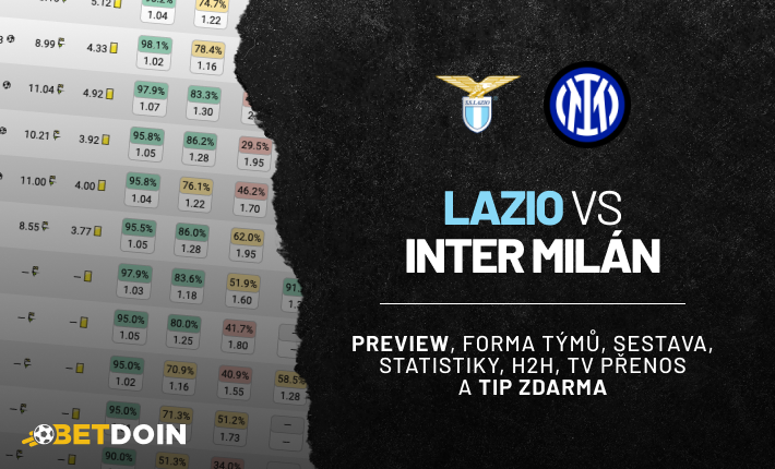 Lazio vs Inter: Preview, tip zdarma a statistiky