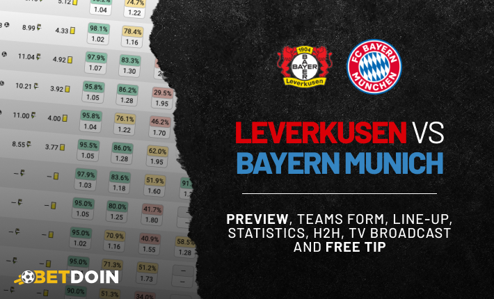 Leverkusen vs Bayern: Preview, free tip and statistics