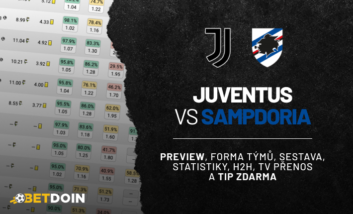 Juventus vs Sampdoria: Preview, tip zdarma a statistiky