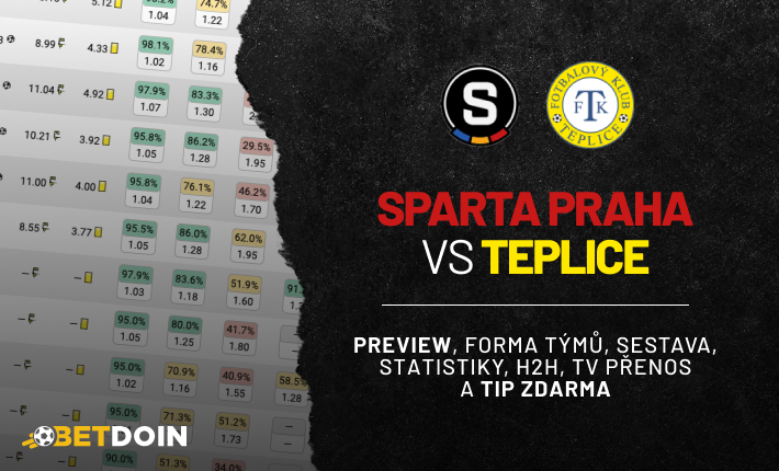 Sparta vs Teplice: Preview, tip zdarma a statistiky