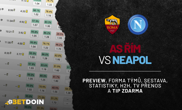 As Řím vs Neapol: Preview, tip zdarma a statistiky