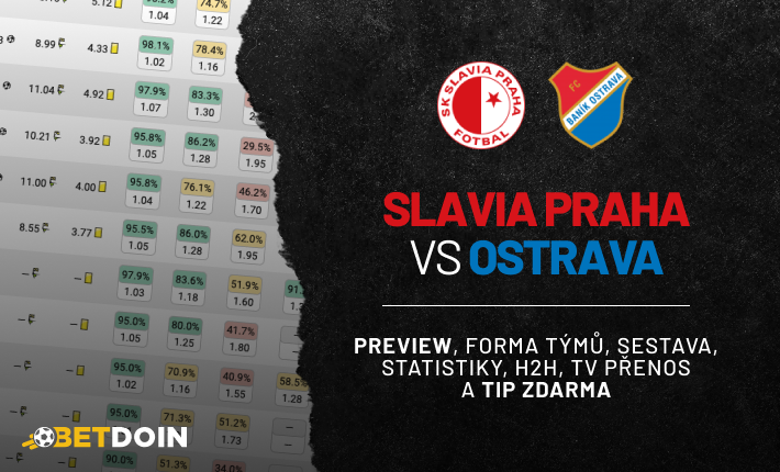 Slavia Praha vs Ostrava : Preview, tip zdarma a statistiky