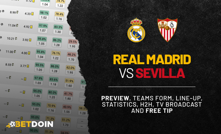 Real Madrid vs Sevilla: Preview, Free tip & Prediction