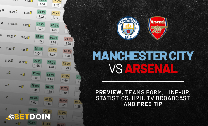 Manchester City vs Arsenal: Preview, free tip and statistics