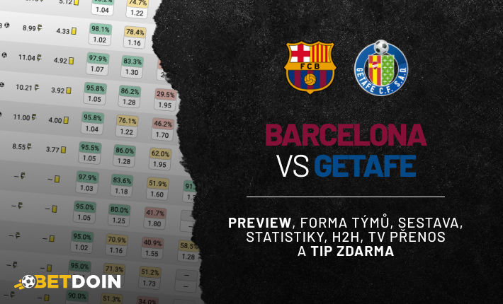 Barcelona vs Getafe: Preview, tip zdarma a statistiky