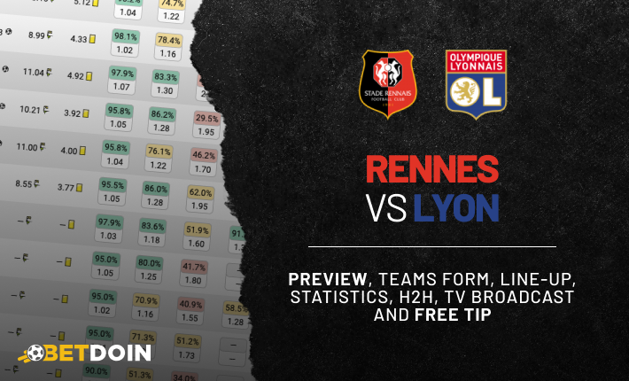 Rennes vs Lyon: Preview, Free tip & Prediction